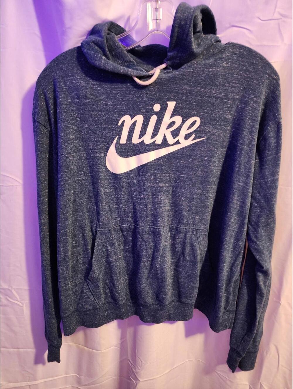 Girls Blue and White Nike Hoodie Size Large. Lightweight.  Excellent Condition